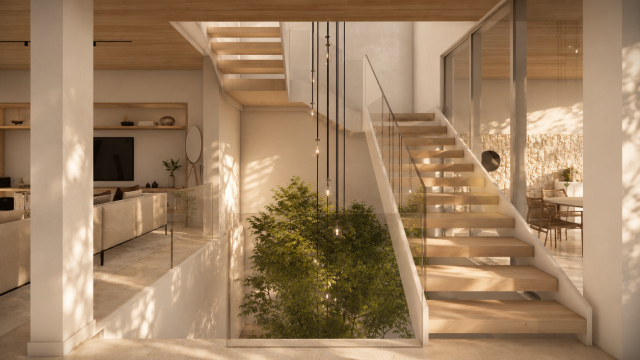 Wellness stairwell